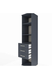 Hyperion Dolap 3 Raflı 3 Çekmeceli 44x44x195 - S58M120V5B