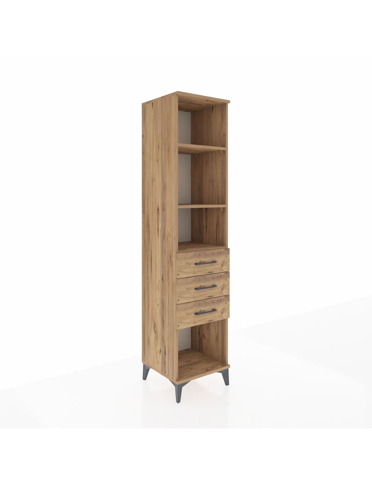 Hyperion Dolap 3 Raflı 3 Çekmeceli 44x44x195 - S58M120V9B