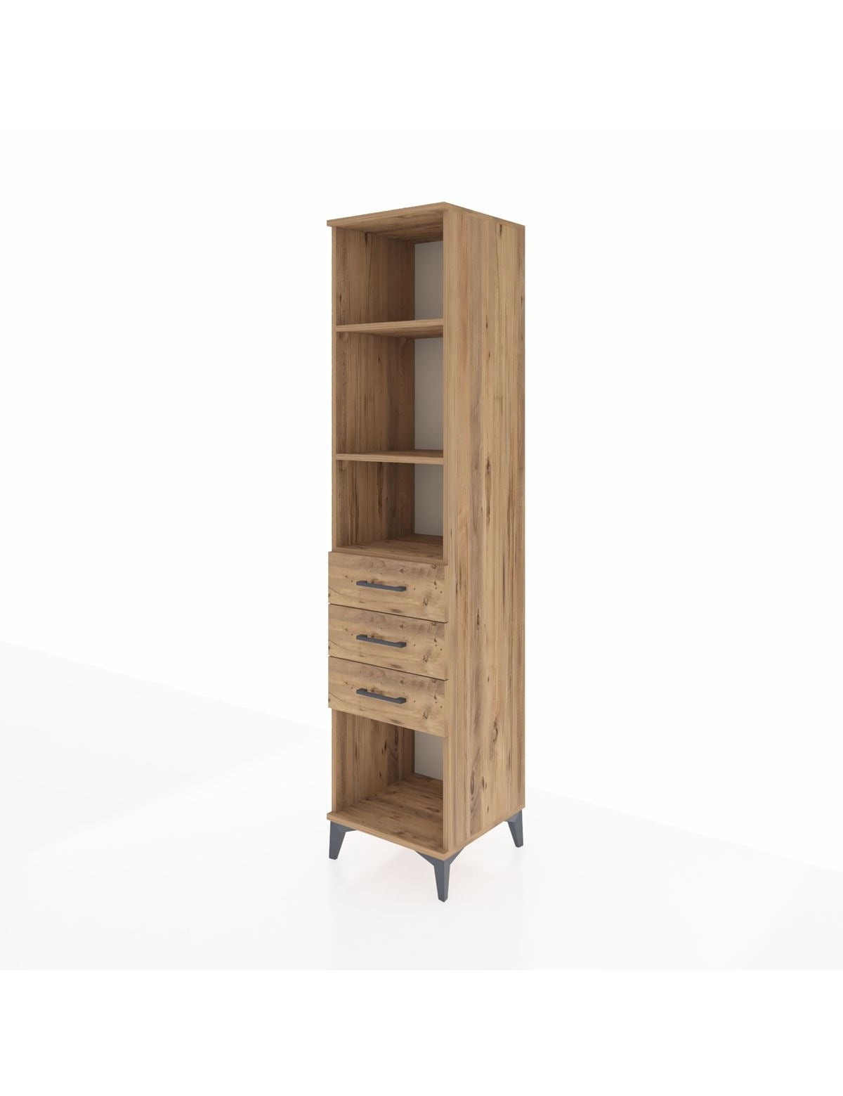 Hyperion Dolap 3 Raflı 3 Çekmeceli 44x44x195 - S58M120V9B