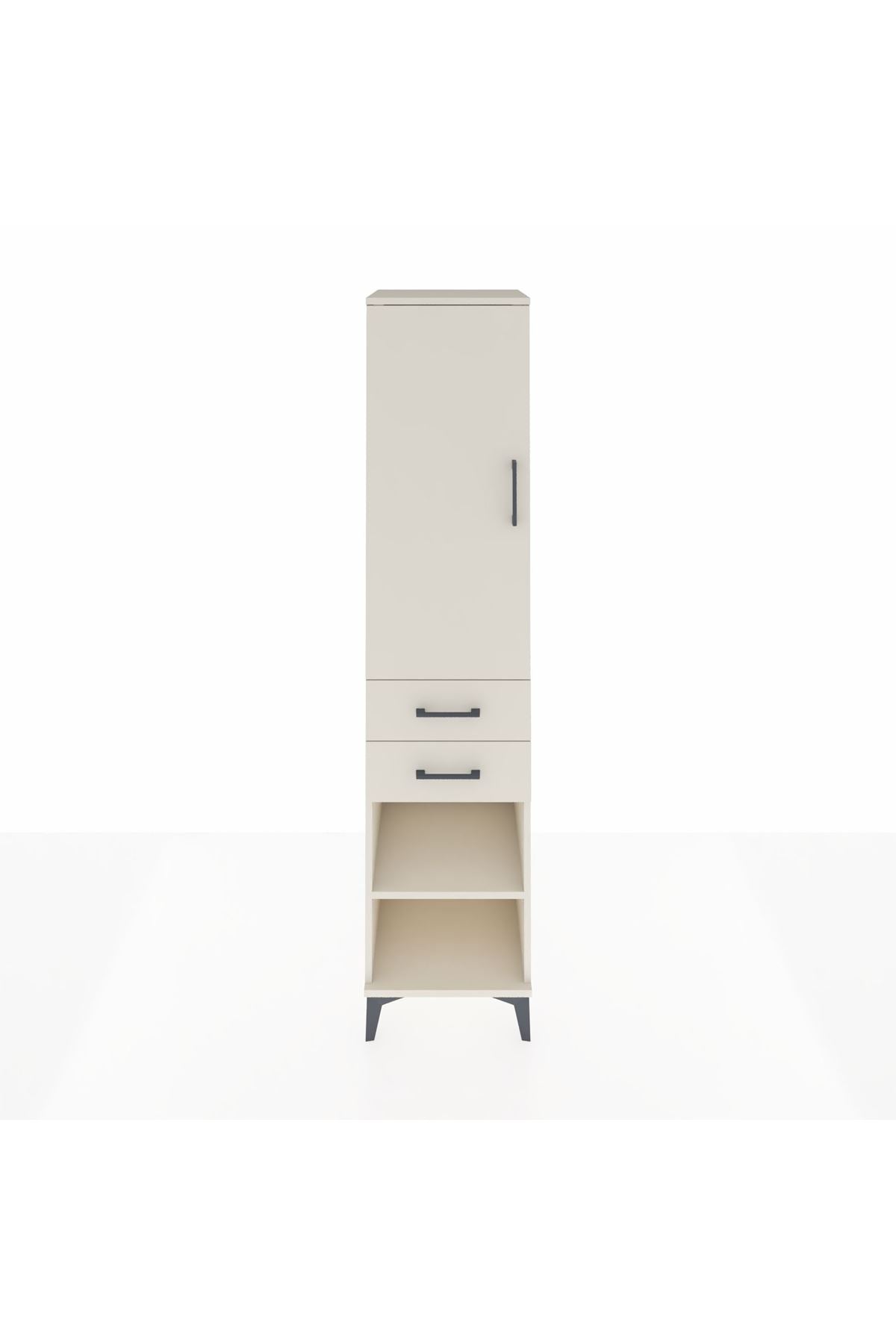 Hyperion Dolap 2 Raflı 2 Çekmeceli Tek Askılı 44x44x195 - S58M121V1B