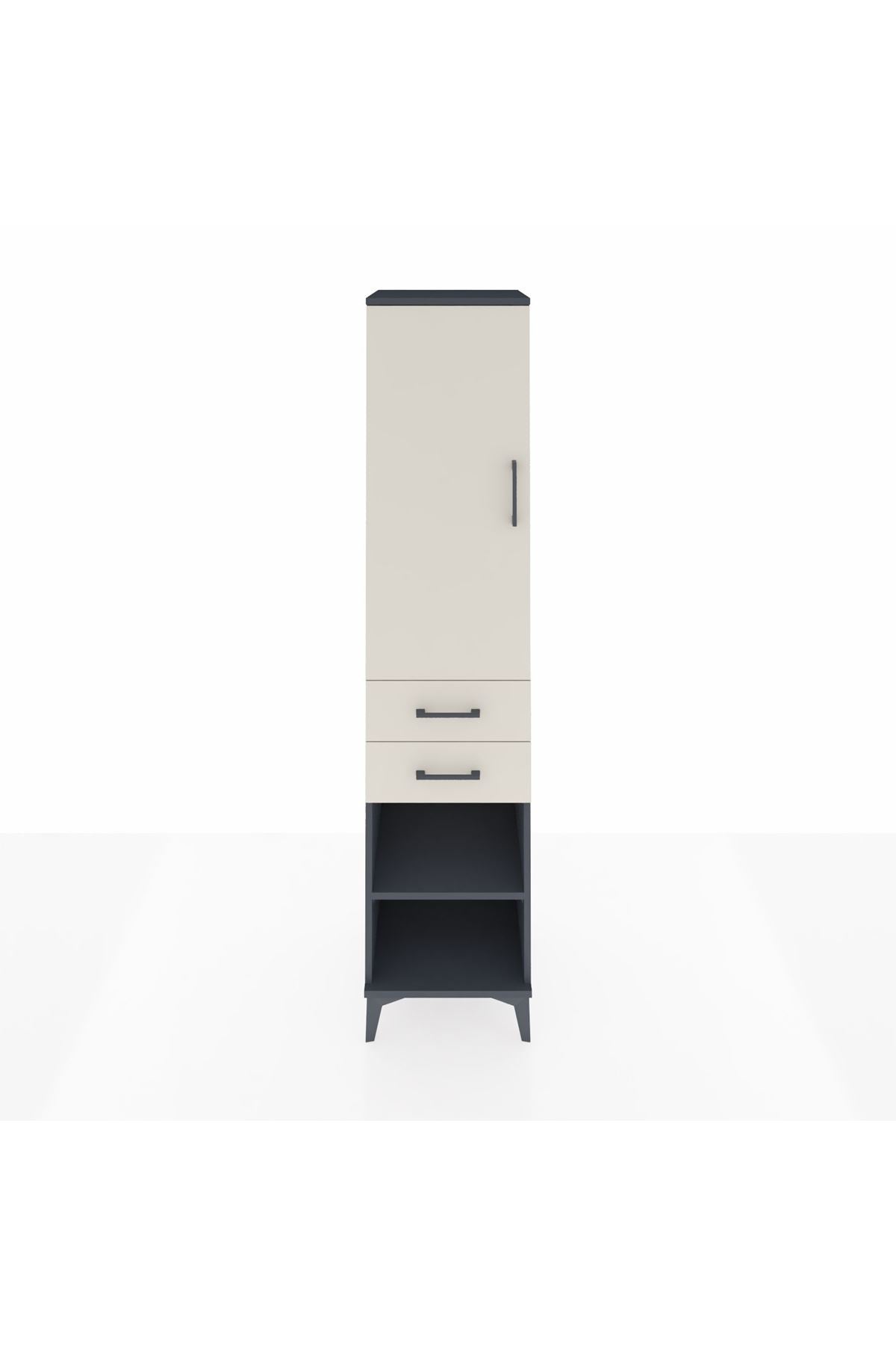 Hyperion Dolap 2 Raflı 2 Çekmeceli Tek Askılı 44x44x195 - S58M121V4B