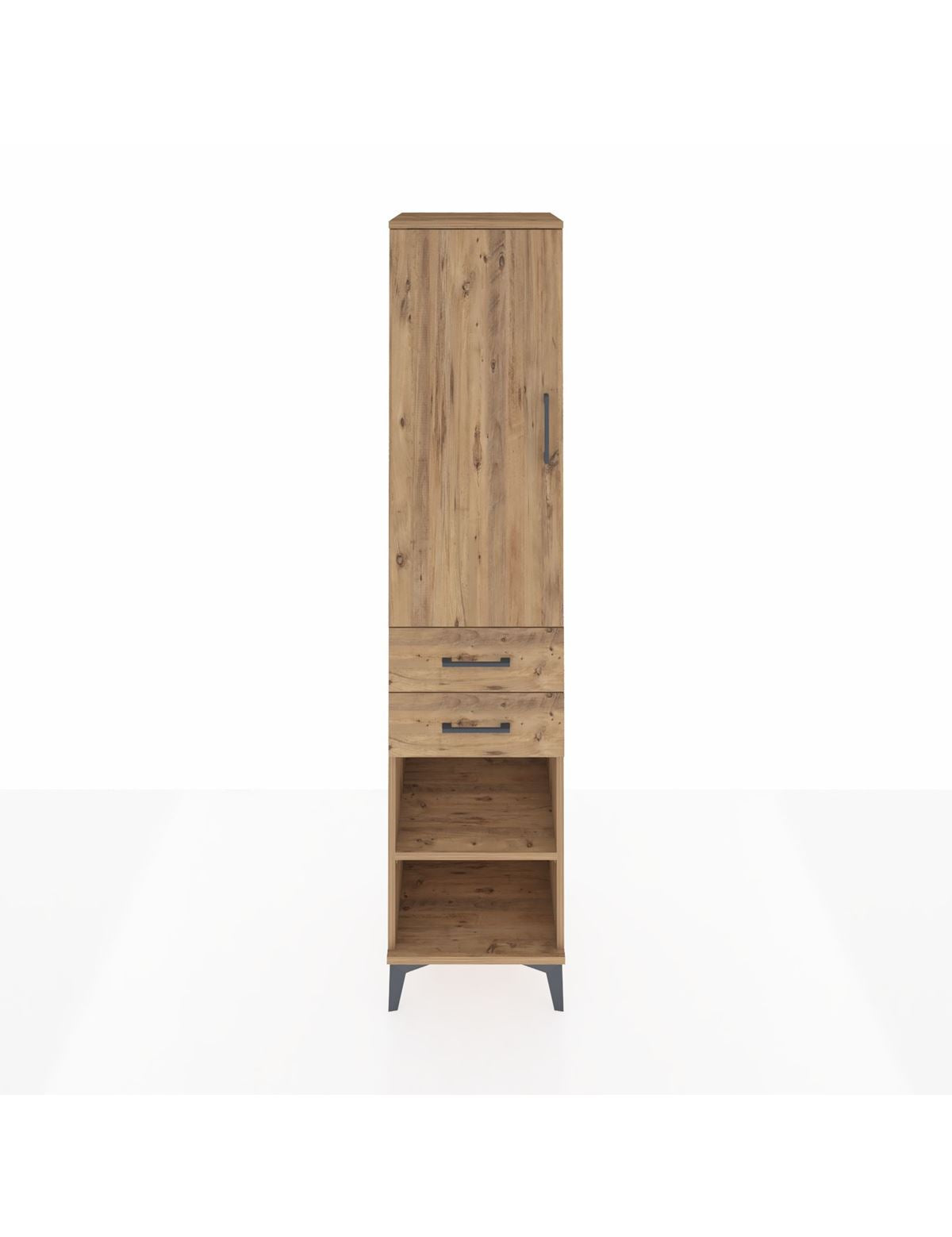 Hyperion Dolap 2 Raflı 2 Çekmeceli Tek Askılı 44x44x195 - S58M121V9B
