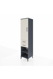 Hyperion Dolap 4 Raflı 2 Çekmeceli Tek Kapaklı 44x44x195 - S58M122V4B
