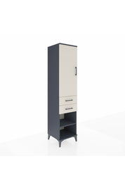 Hyperion Dolap 4 Raflı 2 Çekmeceli Tek Kapaklı 44x44x195 - S58M122V4B