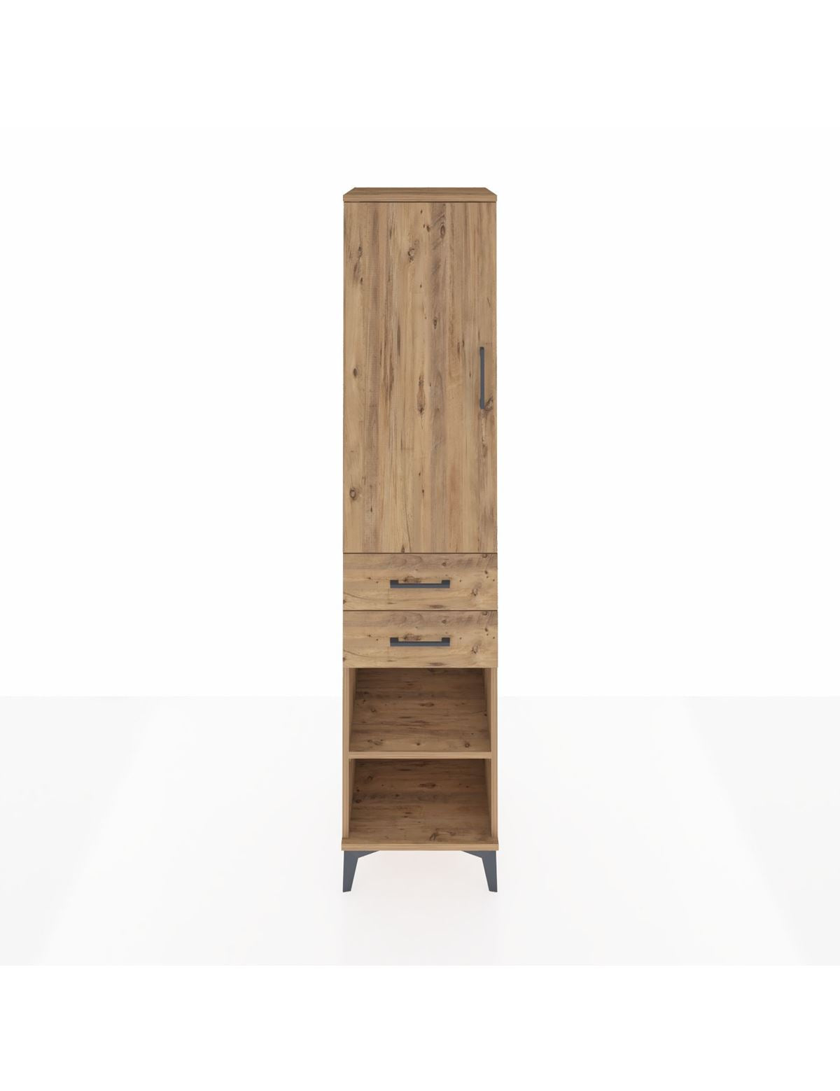 Hyperion Dolap 4 Raflı 2 Çekmeceli Tek Kapaklı 44x44x195 - S58M122V9B