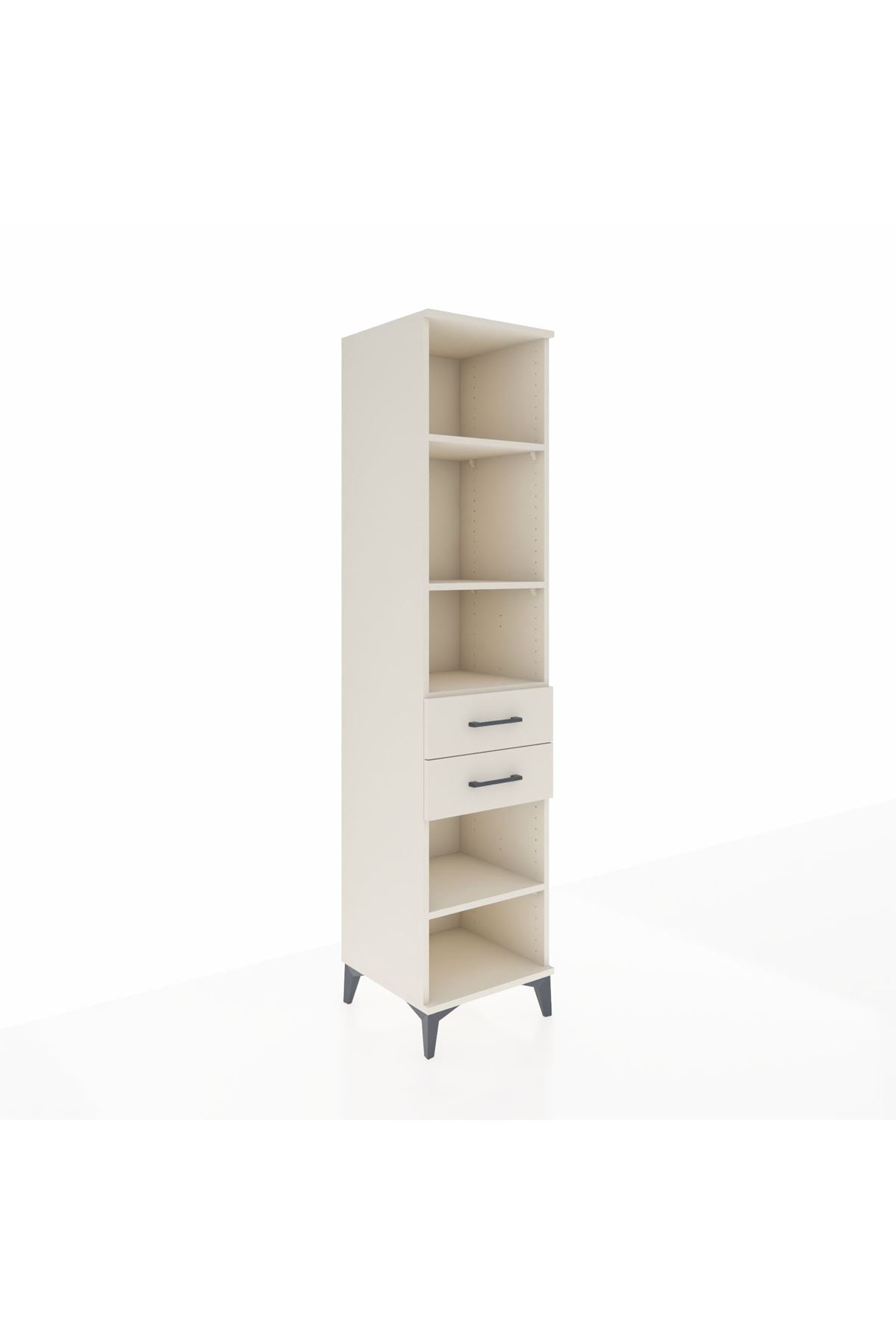 Hyperion Dolap 4 Raflı 2 Çekmeceli 44x44x195 - S58M123V1B