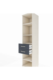 Hyperion Dolap 4 Raflı 2 Çekmeceli 44x44x195 - S58M123V2B