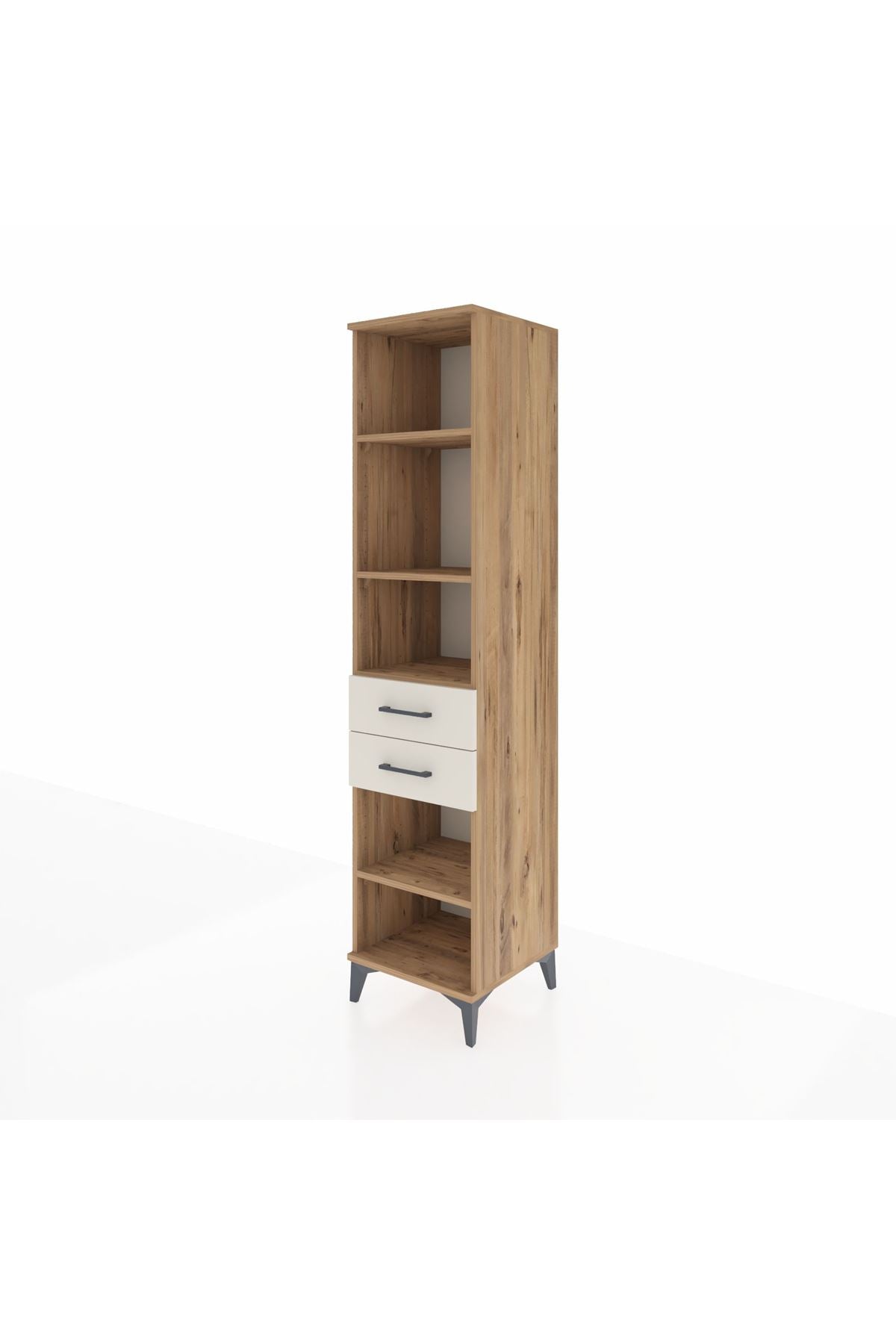 Hyperion Dolap 4 Raflı 2 Çekmeceli 44x44x195 - S58M123V7B
