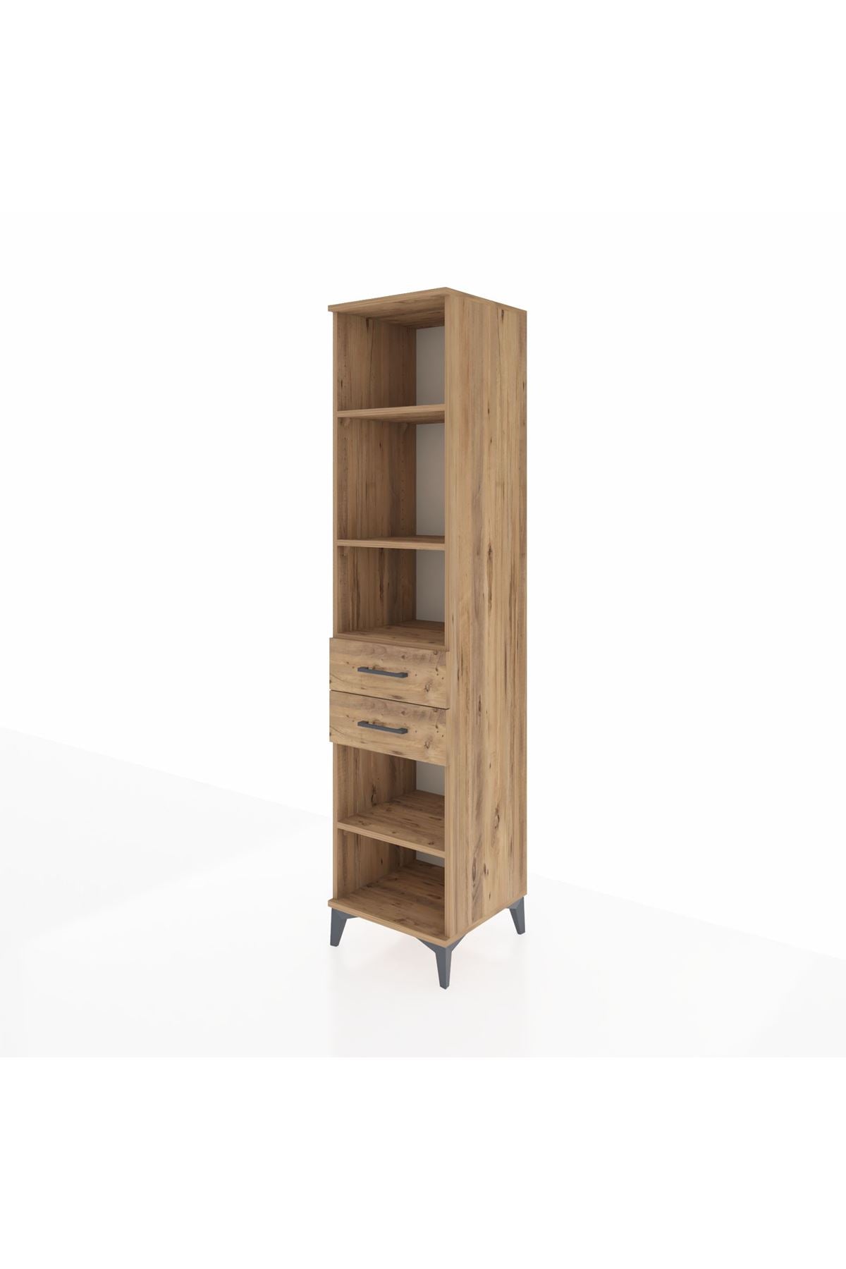 Hyperion Dolap 4 Raflı 2 Çekmeceli 44x44x195 - S58M123V9B