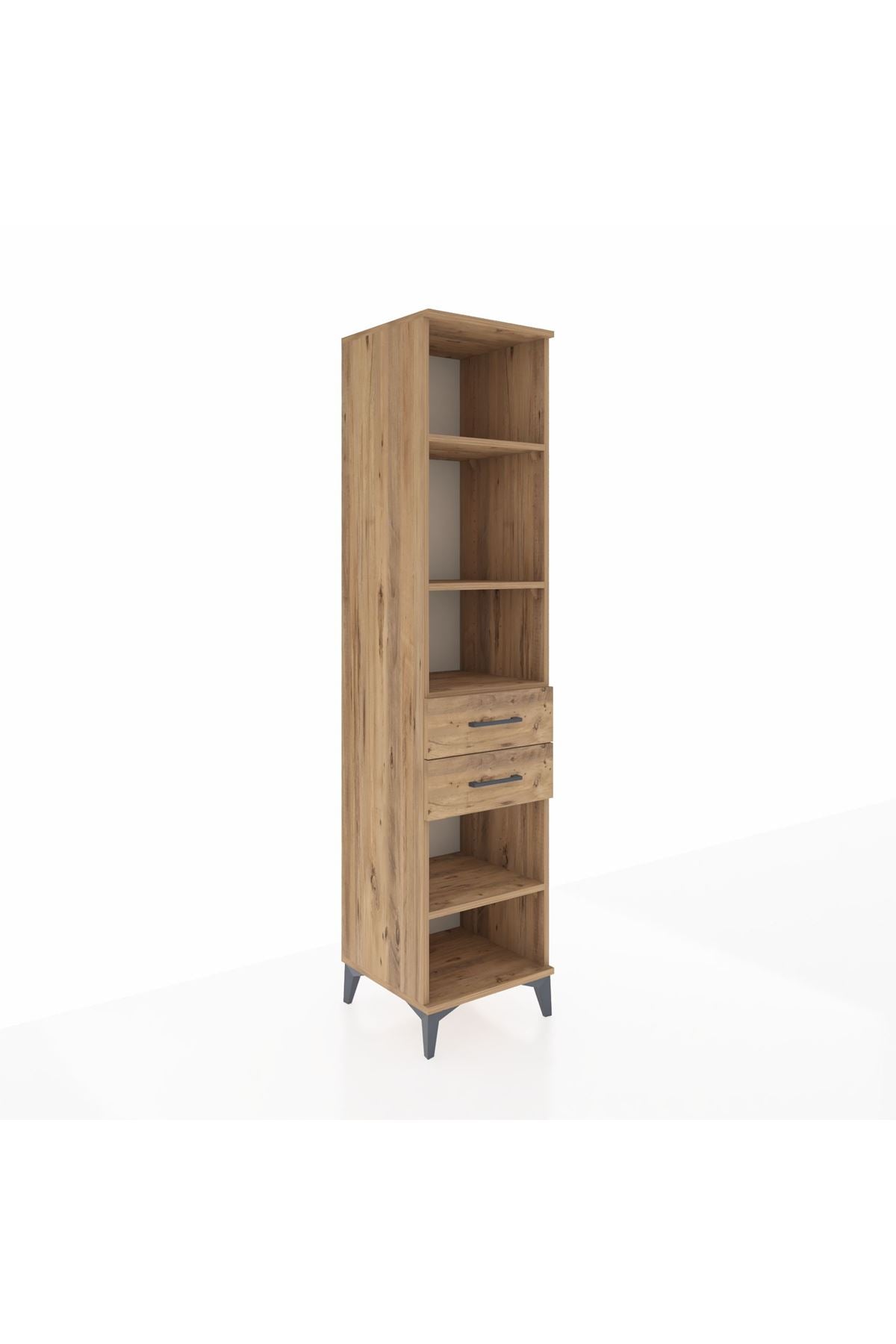 Hyperion Dolap 4 Raflı 2 Çekmeceli 44x44x195 - S58M123V9B