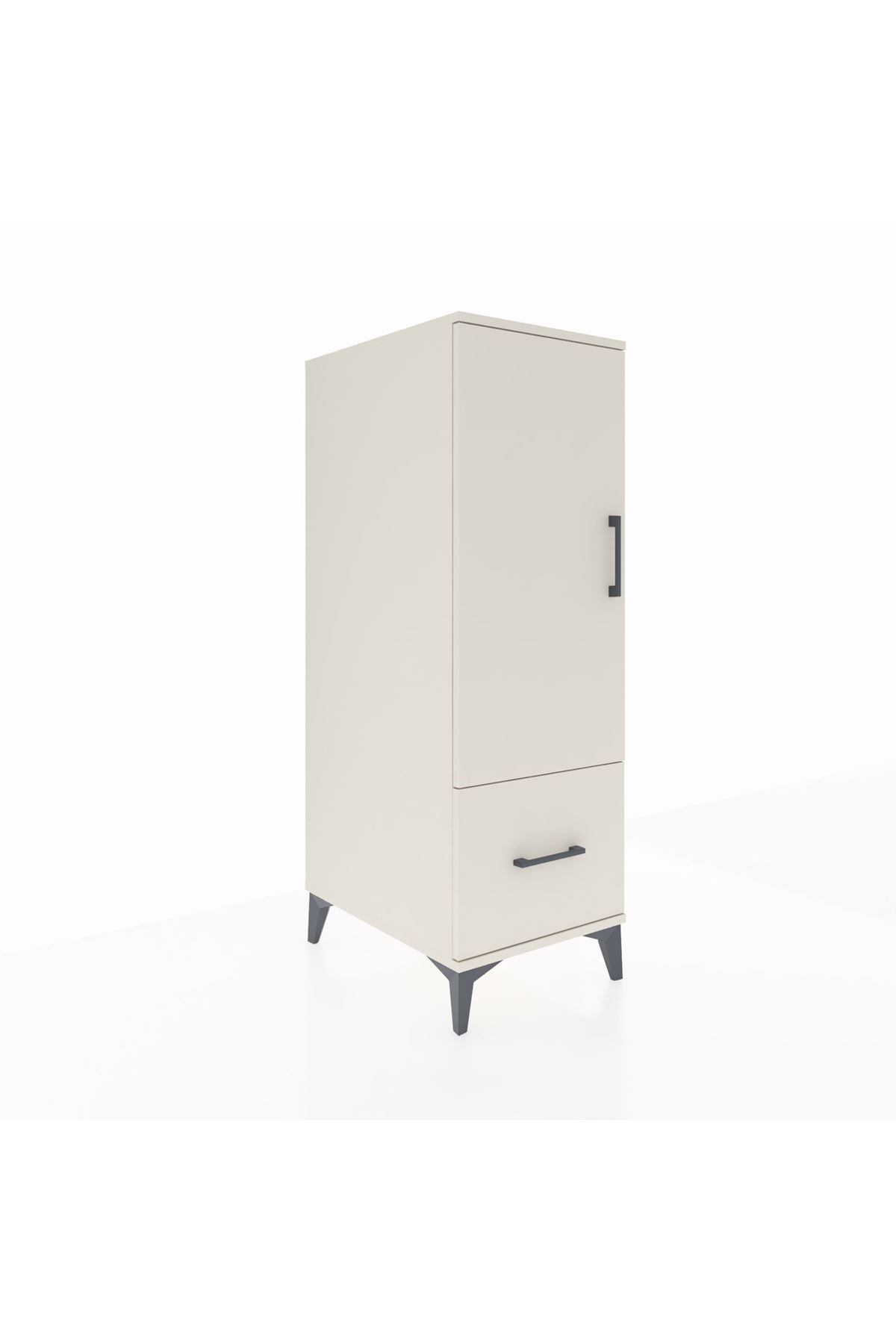 Kronos Dolap 2 Raflı Tek Çekmeceli Tek Kapaklı 44x59x134 - S82M001V1C
