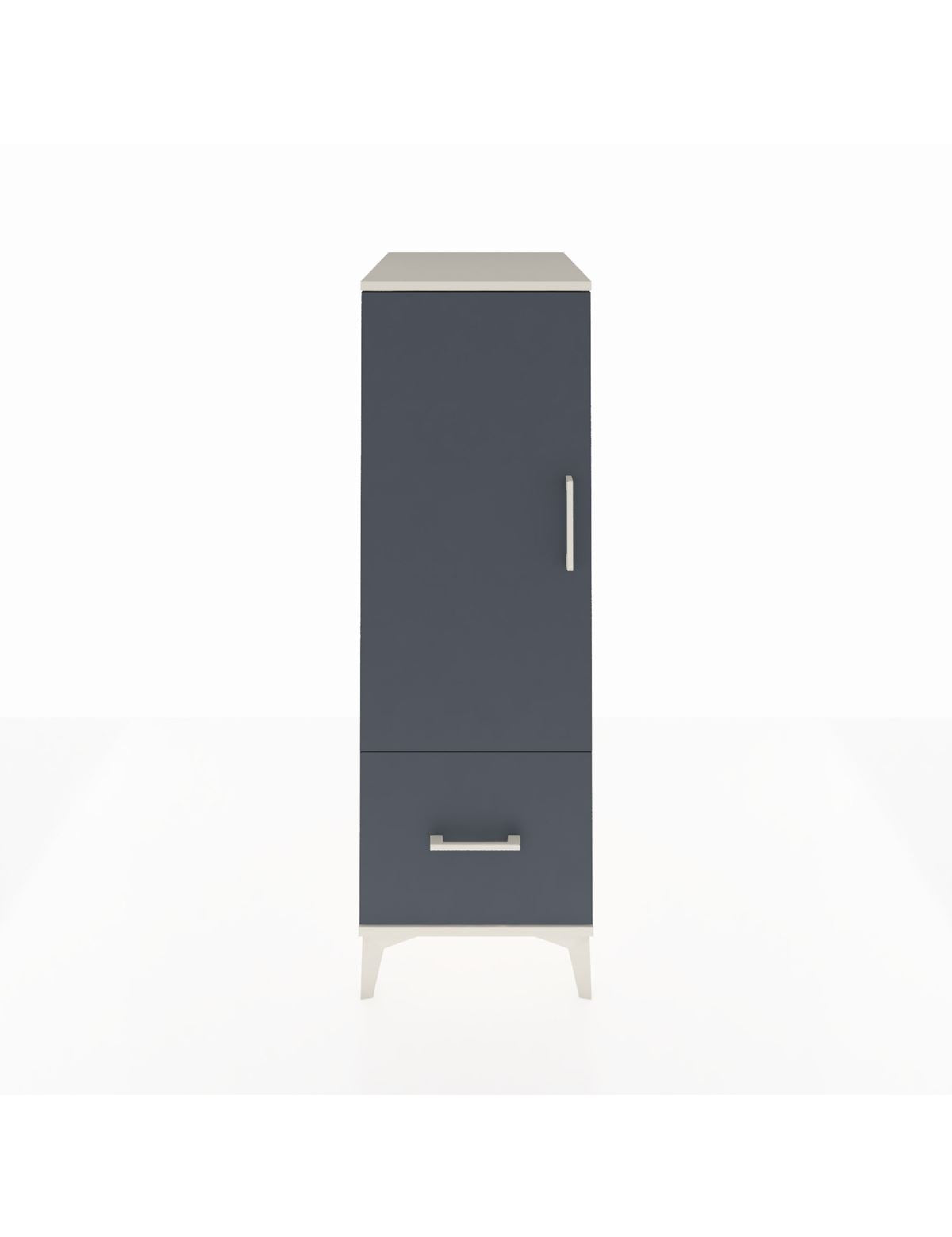 Kronos Dolap 2 Raflı Tek Çekmeceli Tek Kapaklı 44x59x134 - S82M001V2C