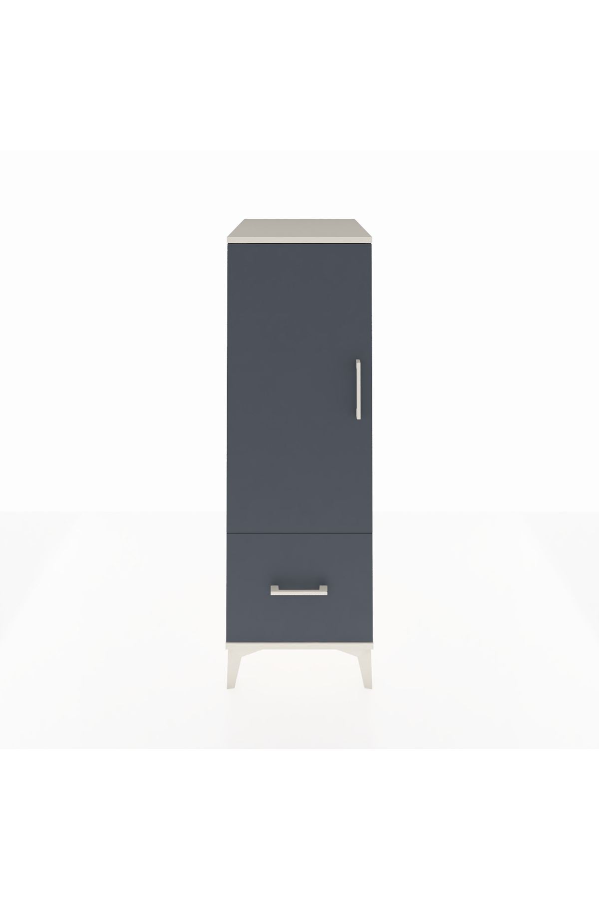 Kronos Dolap 2 Raflı Tek Çekmeceli Tek Kapaklı 44x59x134 - S82M001V2C