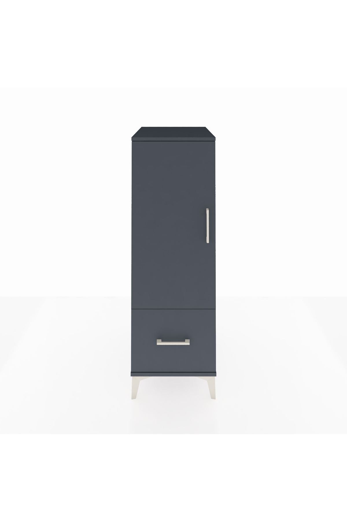 Kronos Dolap 2 Raflı Tek Çekmeceli Tek Kapaklı 44x59x134 - S82M001V5C