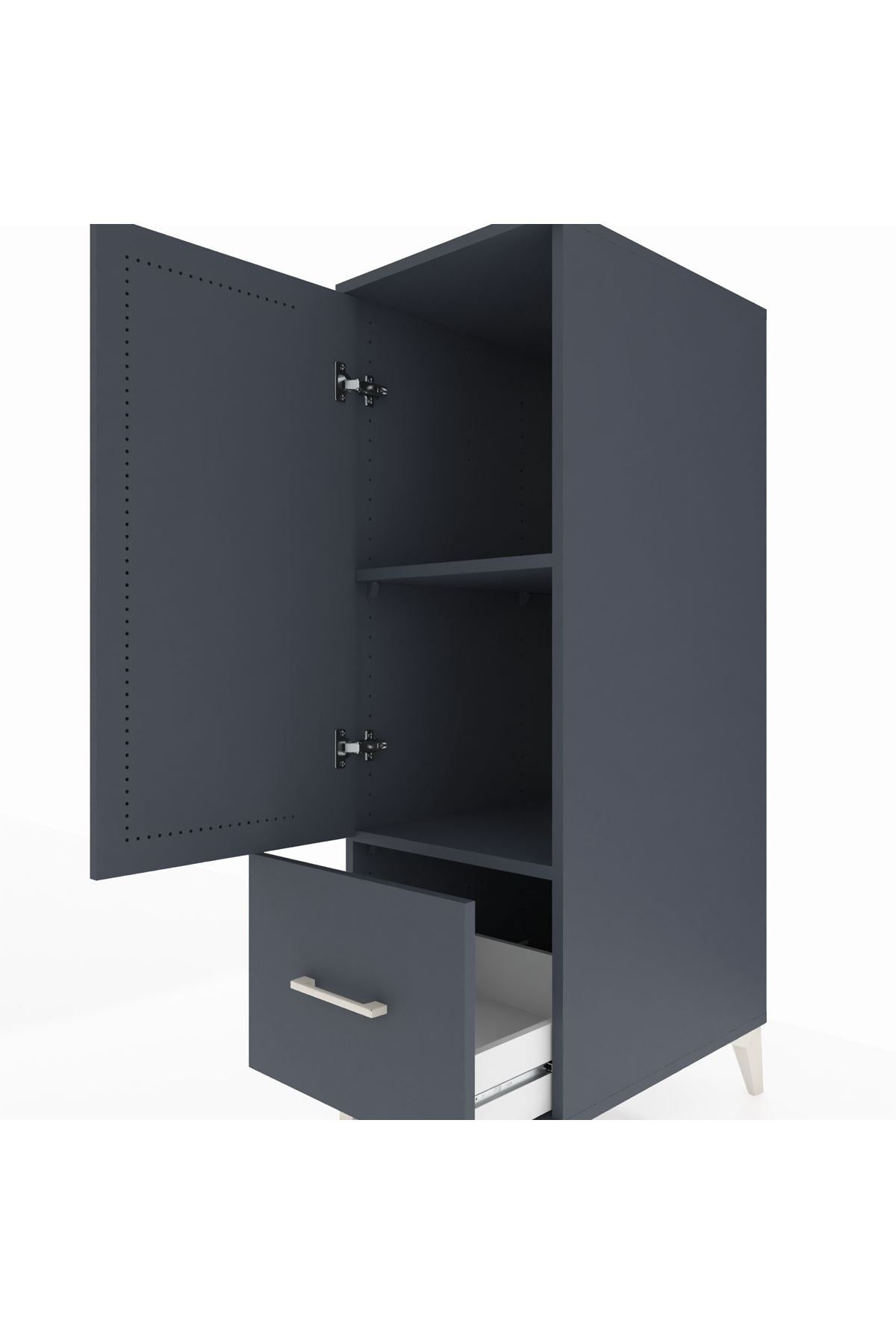 Kronos Dolap 2 Raflı Tek Çekmeceli Tek Kapaklı 44x59x134 - S82M001V5C