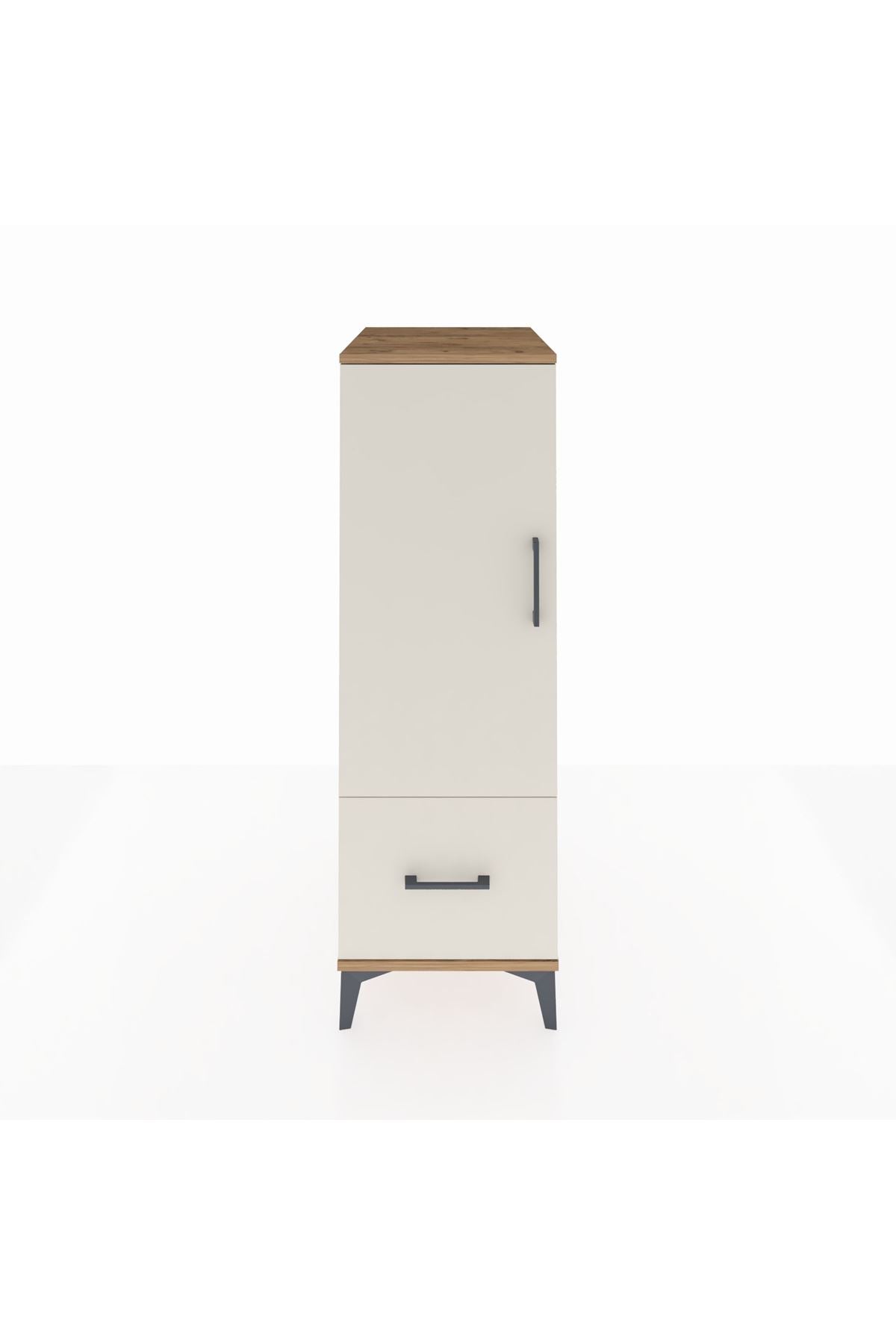 Kronos Dolap 2 Raflı Tek Çekmeceli Tek Kapaklı 44x59x134 - S82M001V7C