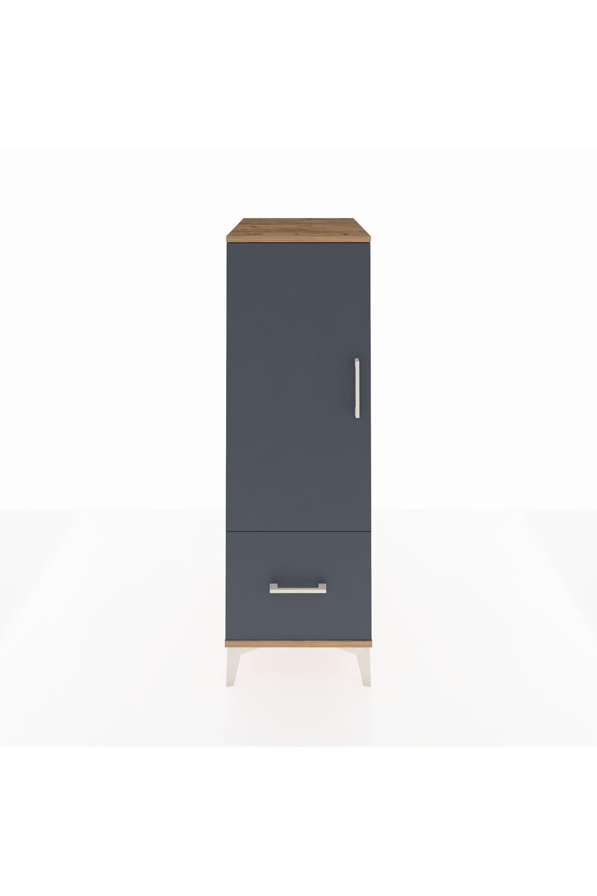 Kronos Dolap 2 Raflı Tek Çekmeceli Tek Kapaklı 44x59x134 - S82M001V8C