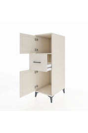 Kronos Dolap Tek Raflı Tek Çekmeceli 2 Kapaklı 44x59x134 - S82M002V1C