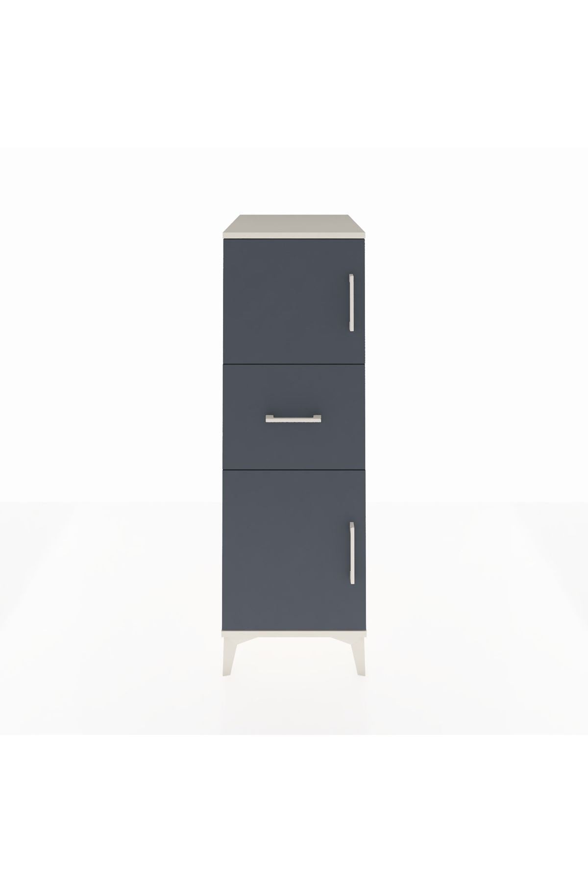 Kronos Dolap Tek Raflı Tek Çekmeceli 2 Kapaklı 44x59x134 - S82M002V2C
