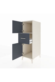 Kronos Dolap Tek Raflı Tek Çekmeceli 2 Kapaklı 44x59x134 - S82M002V2C