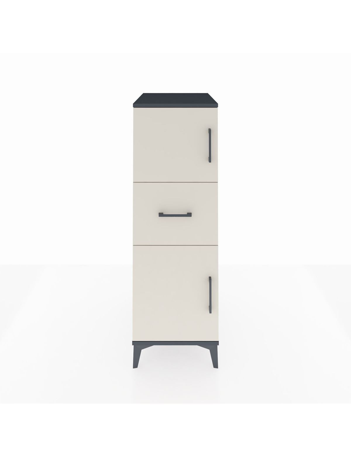 Kronos Dolap Tek Raflı Tek Çekmeceli 2 Kapaklı 44x59x134 - S82M002V4C
