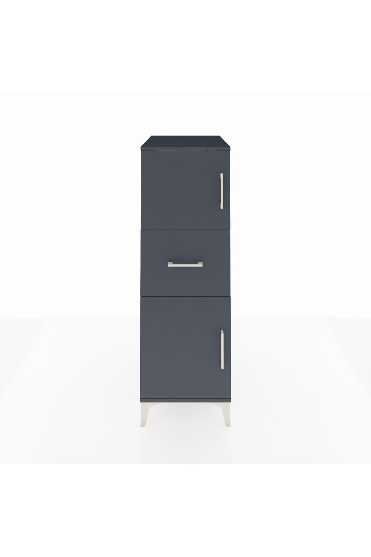 Kronos Dolap Tek Raflı Tek Çekmeceli 2 Kapaklı 44x59x134 - S82M002V5C