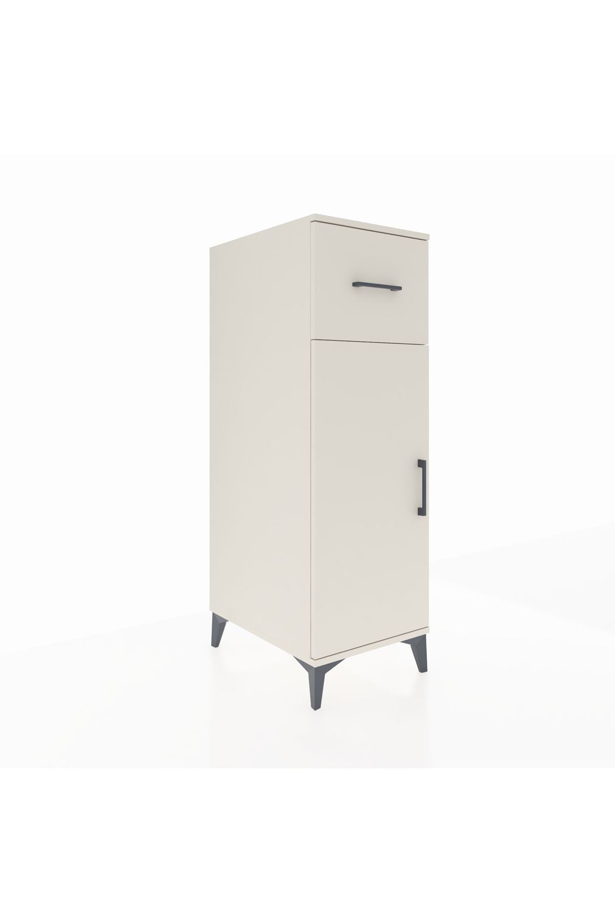 Kronos Dolap 2 Raflı Tek Çekmeceli Tek Kapaklı 44x59x134 - S82M003V1C