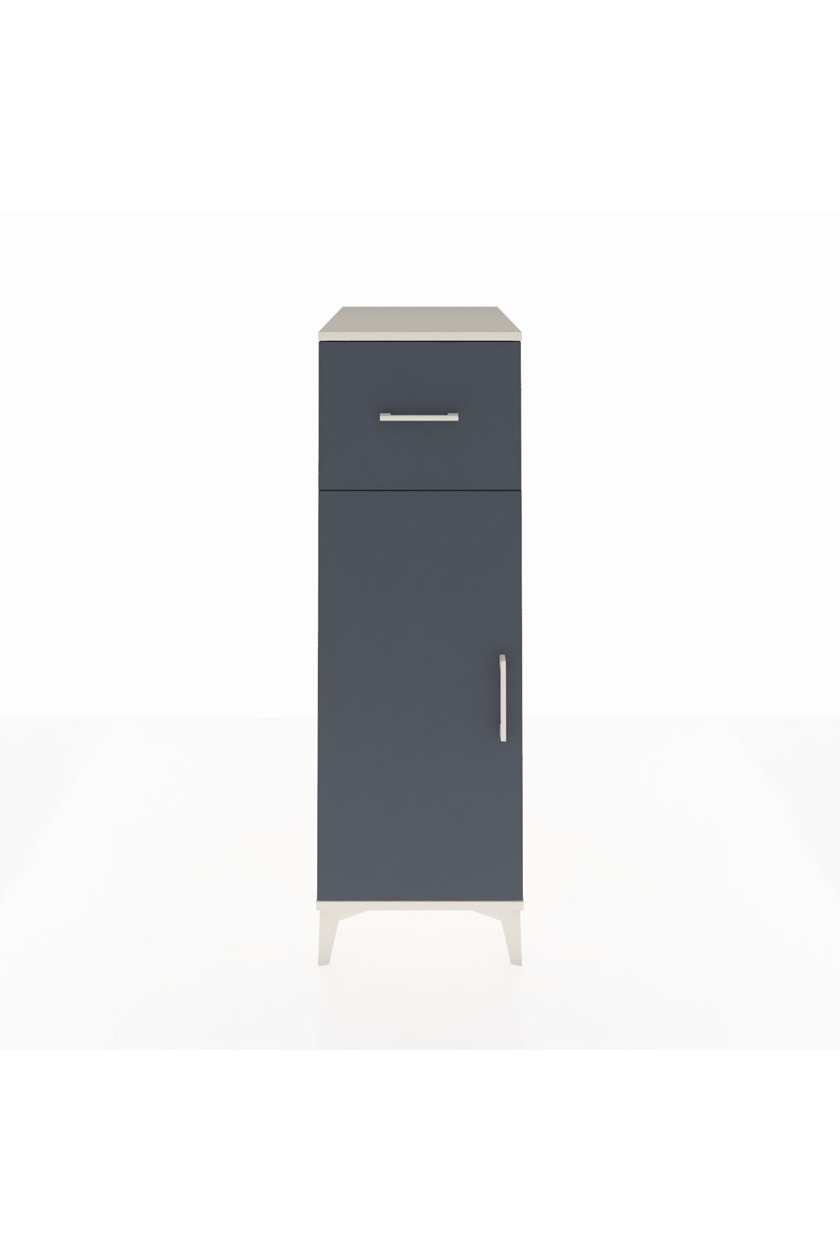 Kronos Dolap 2 Raflı Tek Çekmeceli Tek Kapaklı 44x59x134 - S82M003V2C