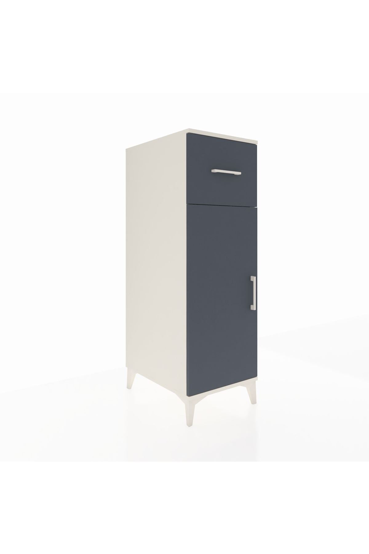 Kronos Dolap 2 Raflı Tek Çekmeceli Tek Kapaklı 44x59x134 - S82M003V2C