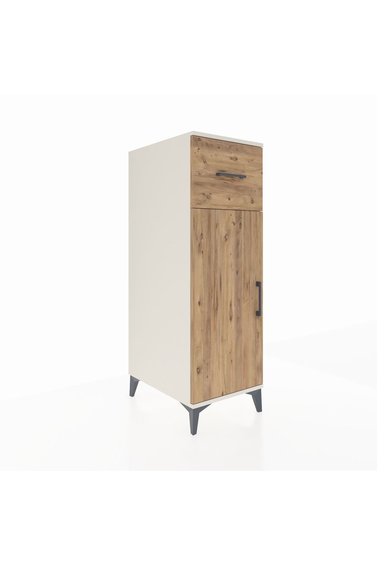 Kronos Dolap 2 Raflı Tek Çekmeceli Tek Kapaklı 44x59x134 - S82M003V3C