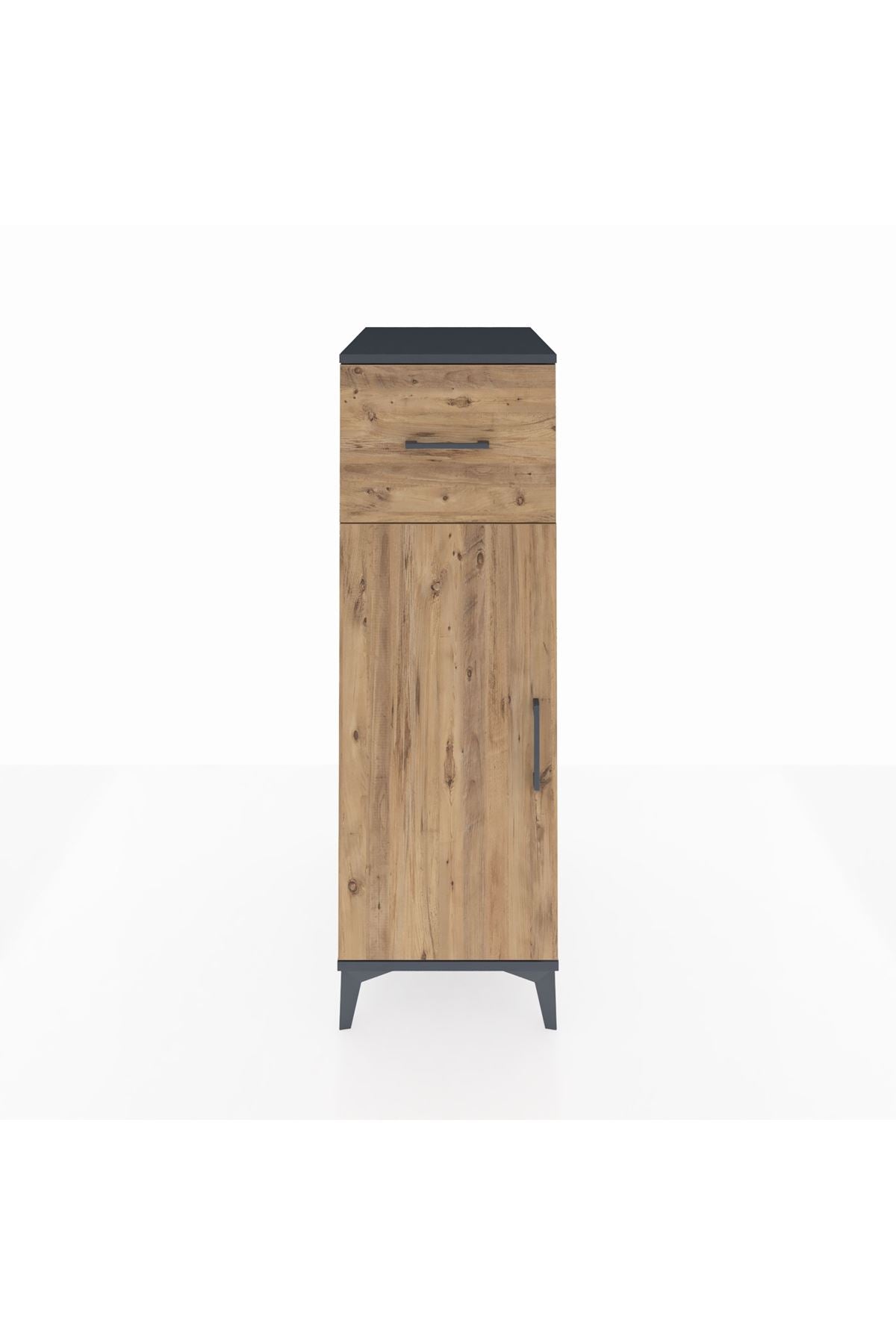 Kronos Dolap 2 Raflı Tek Çekmeceli Tek Kapaklı 44x59x134 - S82M003V6C