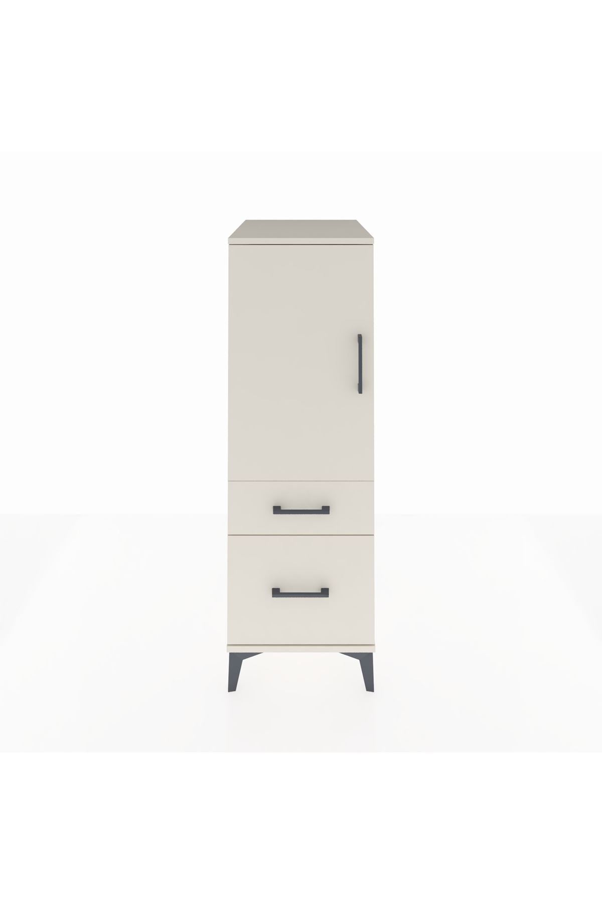 Kronos Dolap 2 Raflı 2 Çekmeceli Tek Kapaklı 44x59x134 - S82M004V1C