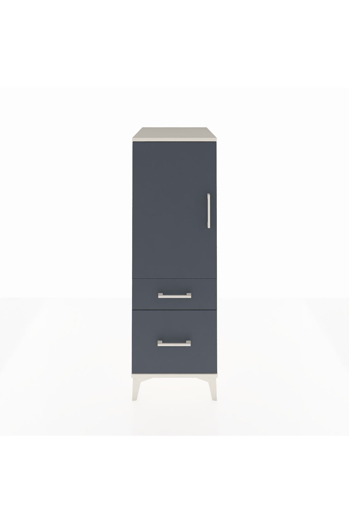 Kronos Dolap 2 Raflı 2 Çekmeceli Tek Kapaklı 44x59x134 - S82M004V2C