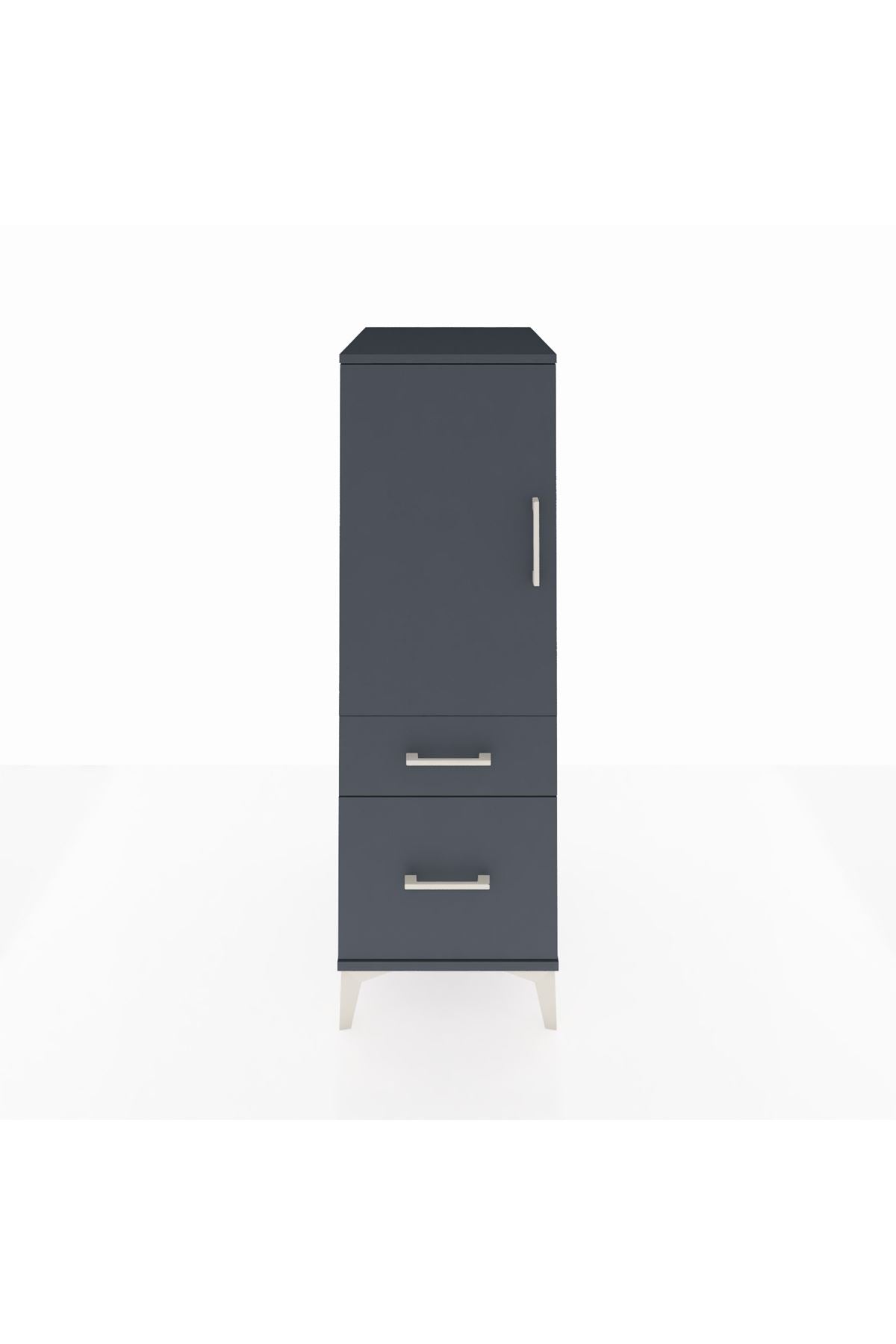 Kronos Dolap 2 Raflı 2 Çekmeceli Tek Kapaklı 44x59x134 - S82M004V5C