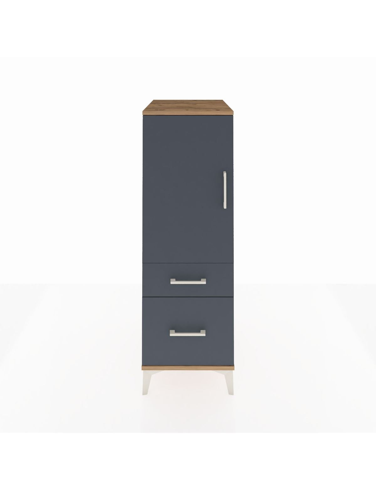 Kronos Dolap 2 Raflı 2 Çekmeceli Tek Kapaklı 44x59x134 - S82M004V8C
