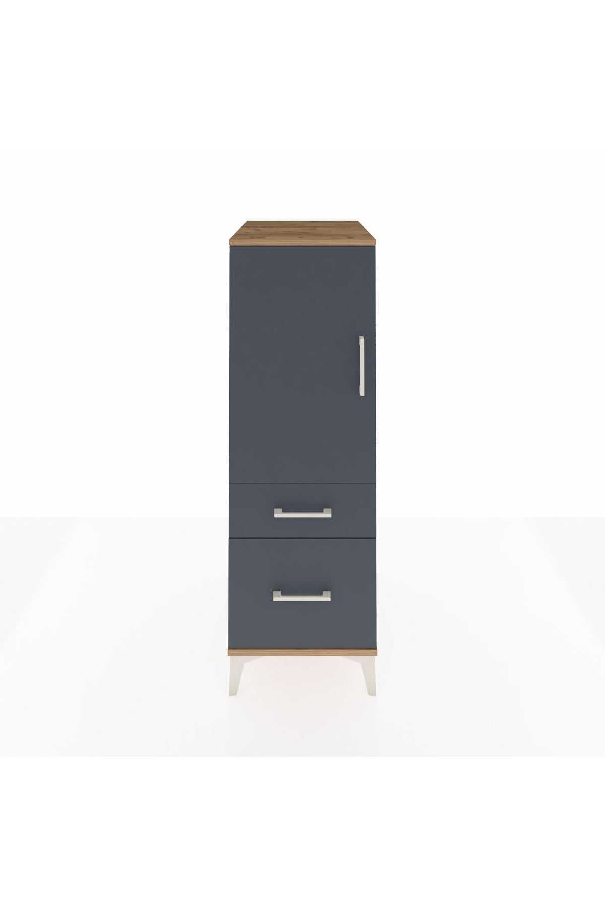 Kronos Dolap 2 Raflı 2 Çekmeceli Tek Kapaklı 44x59x134 - S82M004V8C