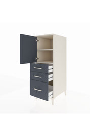 Kronos Dolap 2 Raflı 3 Çekmeceli Tek Kapaklı 44x59x134 - S82M005V2C