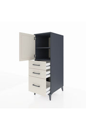 Kronos Dolap 2 Raflı 3 Çekmeceli Tek Kapaklı 44x59x134 - S82M005V4C