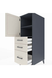 Kronos Dolap 2 Raflı 3 Çekmeceli Tek Kapaklı 44x59x134 - S82M005V4C