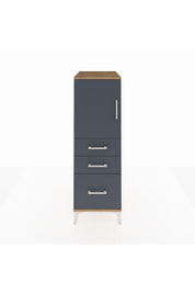 Kronos Dolap 2 Raflı 3 Çekmeceli Tek Kapaklı 44x59x134 - S82M005V8C