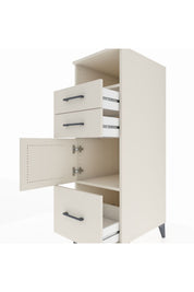 Kronos Dolap 2 Raflı 3 Çekmeceli Tek Kapaklı 44x59x134 - S82M006V1C