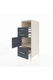 Kronos Dolap 2 Raflı 3 Çekmeceli Tek Kapaklı 44x59x134 - S82M006V2C