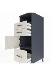 Kronos Dolap 2 Raflı 3 Çekmeceli Tek Kapaklı 44x59x134 - S82M006V4C