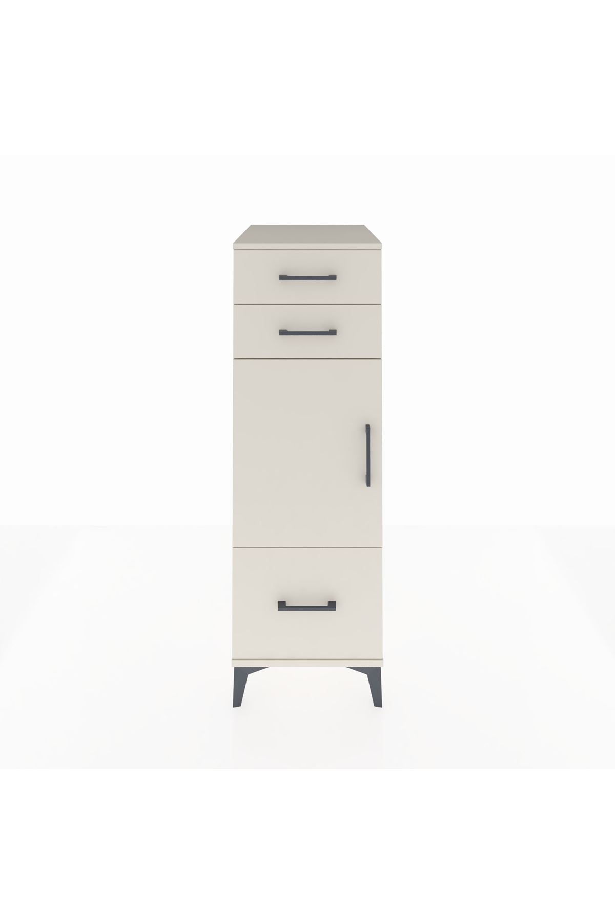 Kronos Dolap 2 Raflı 3 Çekmeceli Tek Kapaklı 44x59x134 - S82M007V1C