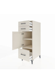 Kronos Dolap 2 Raflı 3 Çekmeceli Tek Kapaklı 44x59x134 - S82M007V1C