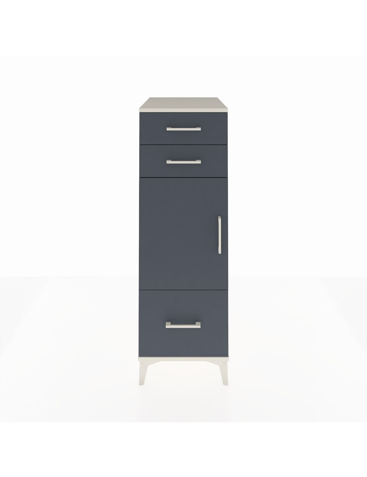 Kronos Dolap 2 Raflı 3 Çekmeceli Tek Kapaklı 44x59x134 - S82M007V2C