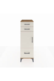 Kronos Dolap 2 Raflı 3 Çekmeceli Tek Kapaklı 44x59x134 - S82M007V7C