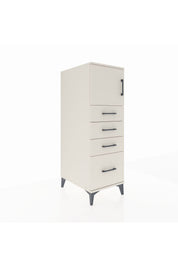 Kronos Dolap Tek Raflı 4 Çekmeceli Tek Kapaklı 44x59x134 - S82M008V1C