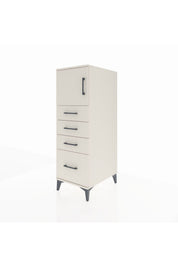 Kronos Dolap Tek Raflı 4 Çekmeceli Tek Kapaklı 44x59x134 - S82M008V1C