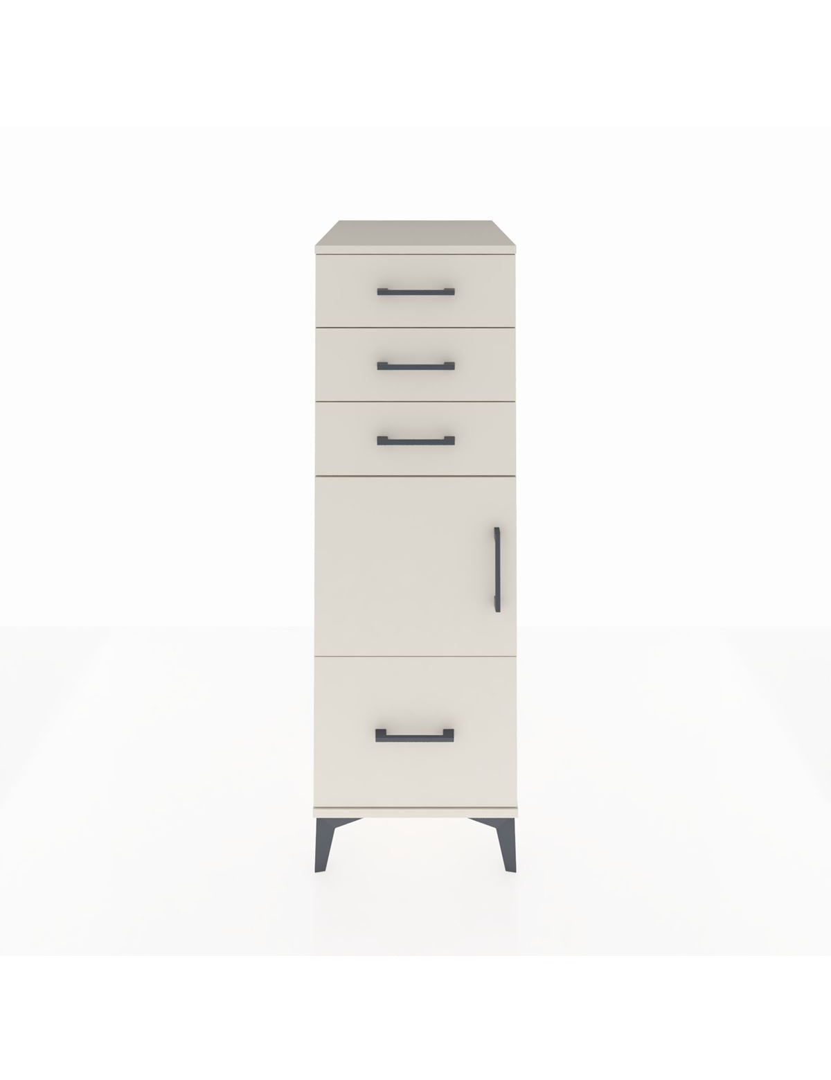 Kronos Dolap Tek Raflı 3 Çekmeceli Tek Kapaklı 44x59x134 - S82M009V1C